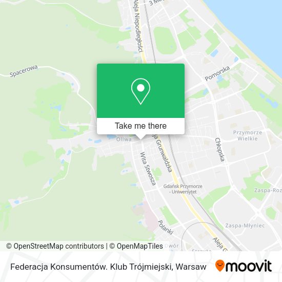 Federacja Konsumentów. Klub Trójmiejski map