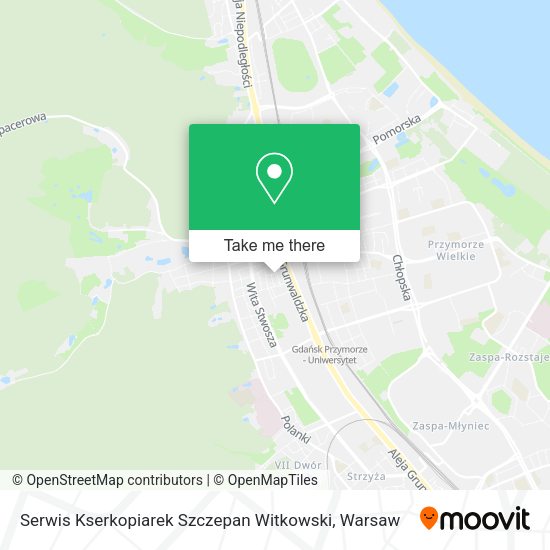 Serwis Kserkopiarek Szczepan Witkowski map