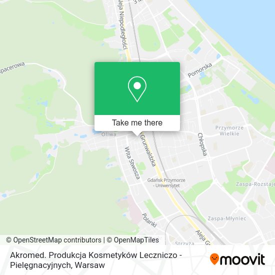 Akromed. Produkcja Kosmetyków Leczniczo - Pielęgnacyjnych map