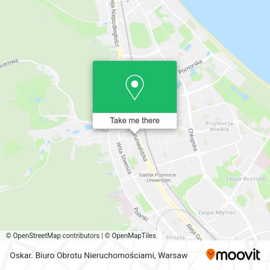 Oskar. Biuro Obrotu Nieruchomościami map