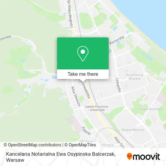 Карта Kancelaria Notarialna Ewa Osypinska Balcerzak