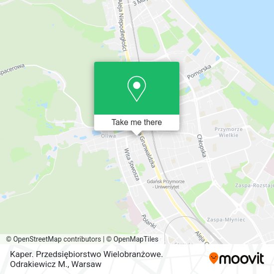 Kaper. Przedsiębiorstwo Wielobranżowe. Odrakiewicz M. map