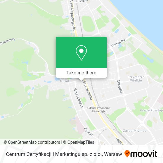 Карта Centrum Certyfikacji i Marketingu sp. z o.o.