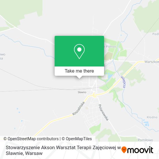 Stowarzyszenie Akson Warsztat Terapii Zajęciowej w Sławnie map