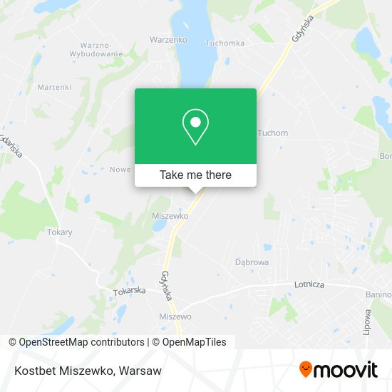 Kostbet Miszewko map