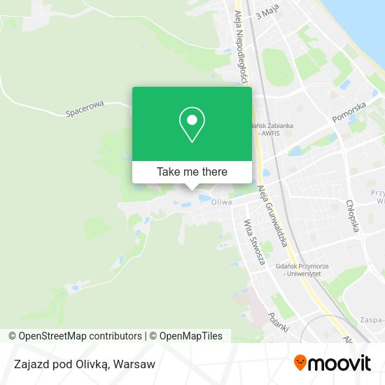 Zajazd pod Olivką map