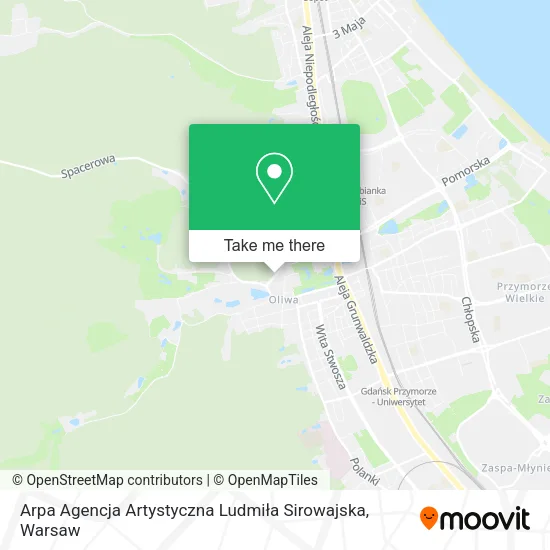 Arpa Agencja Artystyczna Ludmiła Sirowajska map