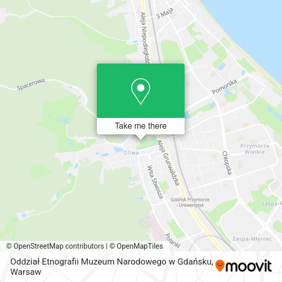 Oddział Etnografii Muzeum Narodowego w Gdańsku map