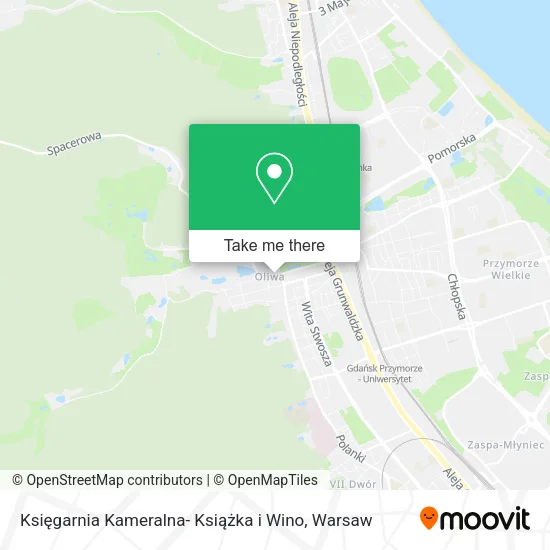 Карта Księgarnia Kameralna- Książka i Wino