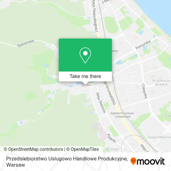 Карта Przedsiebiorstwo Uslugowo Handlowe Produkcyjne