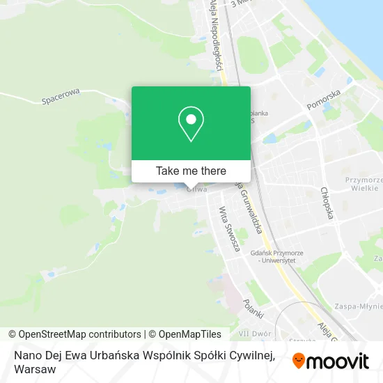 Nano Dej Ewa Urbańska Wspólnik Spółki Cywilnej map