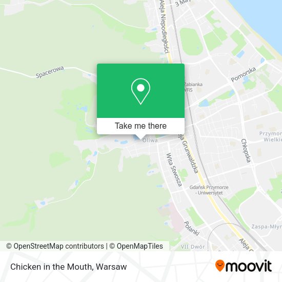 Chicken in the Mouth map