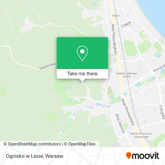 Ognisko w Lesie map