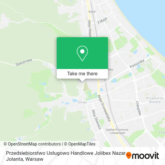Карта Przedsiebiorstwo Usługowo Handlowe Jolibex Nazar Jolanta