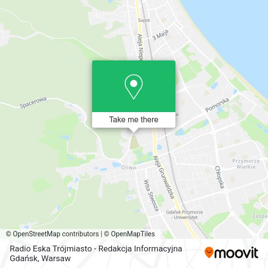 Radio Eska Trójmiasto - Redakcja Informacyjna Gdańsk map