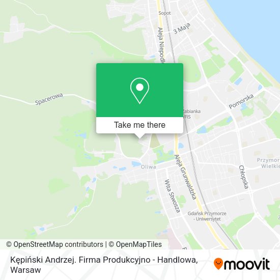 Kępiński Andrzej. Firma Produkcyjno - Handlowa map