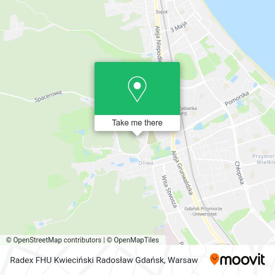 Radex FHU Kwieciński Radosław Gdańsk map