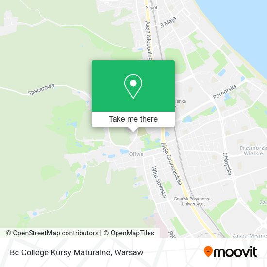 Bc College Kursy Maturalne map