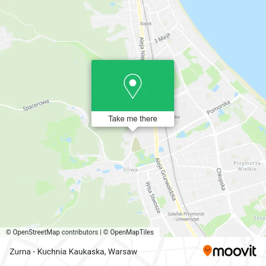 Карта Zurna - Kuchnia Kaukaska