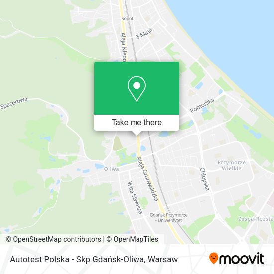 Autotest Polska - Skp Gdańsk-Oliwa map