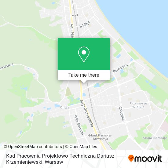 Kad Pracownia Projektowo-Techniczna Dariusz Krzemieniewski map