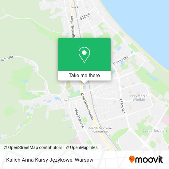 Kalich Anna Kursy Językowe map