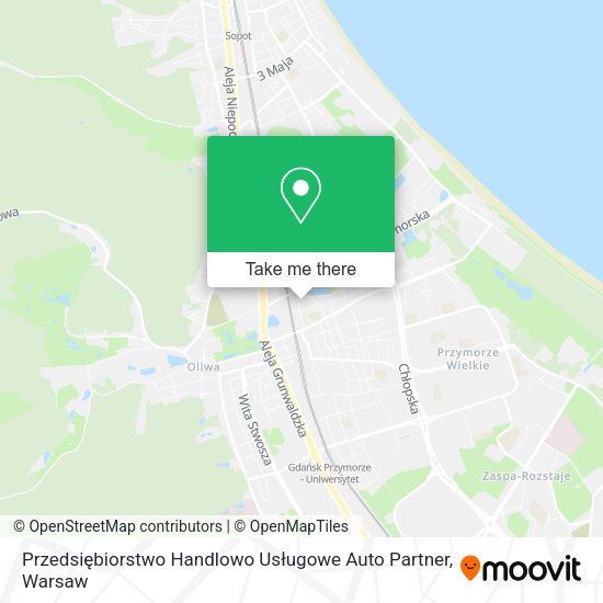 Карта Przedsiębiorstwo Handlowo Usługowe Auto Partner