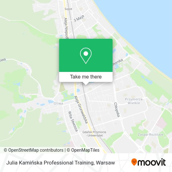 Julia Kamińska Professional Training map