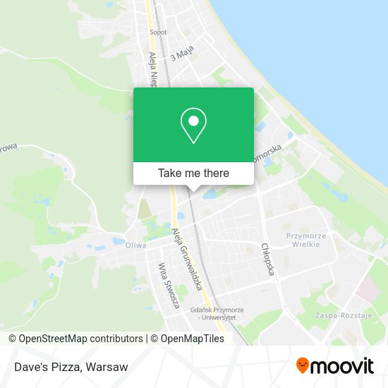 Dave's Pizza map