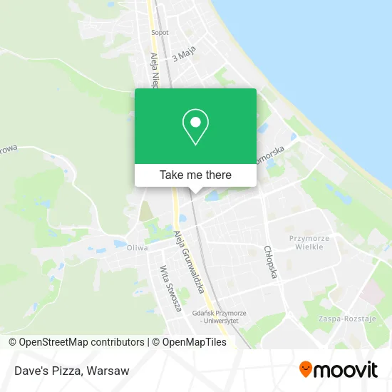Карта Dave's Pizza