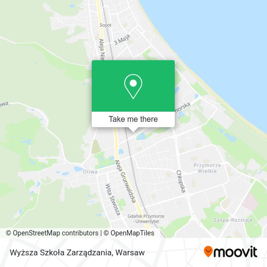 Wyższa Szkoła Zarządzania map