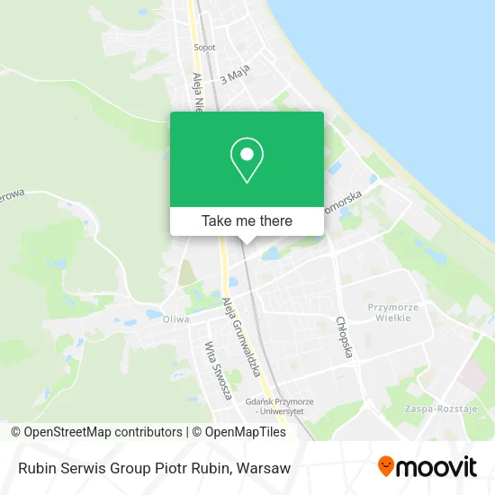 Карта Rubin Serwis Group Piotr Rubin