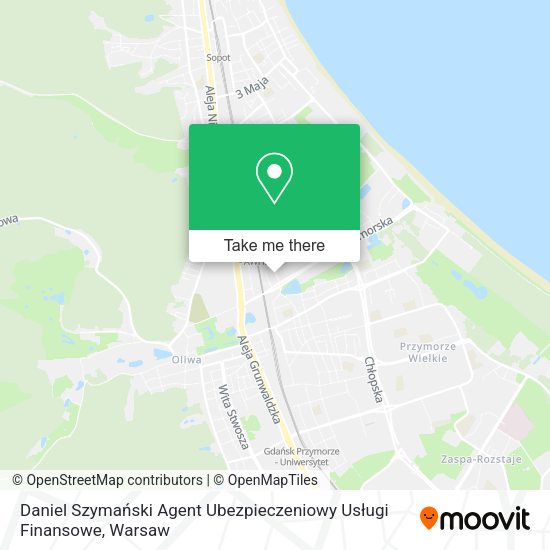 Daniel Szymański Agent Ubezpieczeniowy Usługi Finansowe map