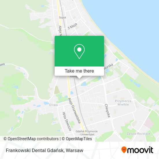 Frankowski Dental Gdańsk map