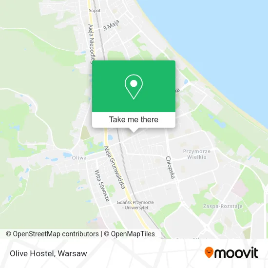 Карта Olive Hostel