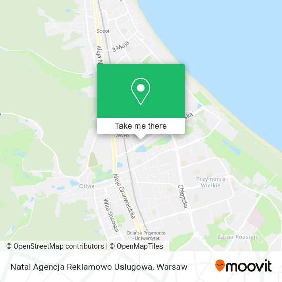 Natal Agencja Reklamowo Uslugowa map