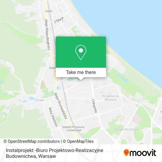 Карта Instalprojekt -Biuro Projektowo-Realizacyjne Budownictwa