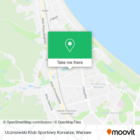 Uczniowski Klub Sportowy Korsarze map