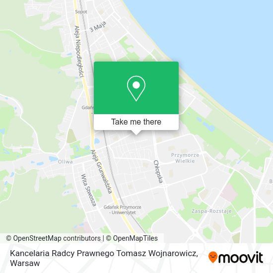 Kancelaria Radcy Prawnego Tomasz Wojnarowicz map