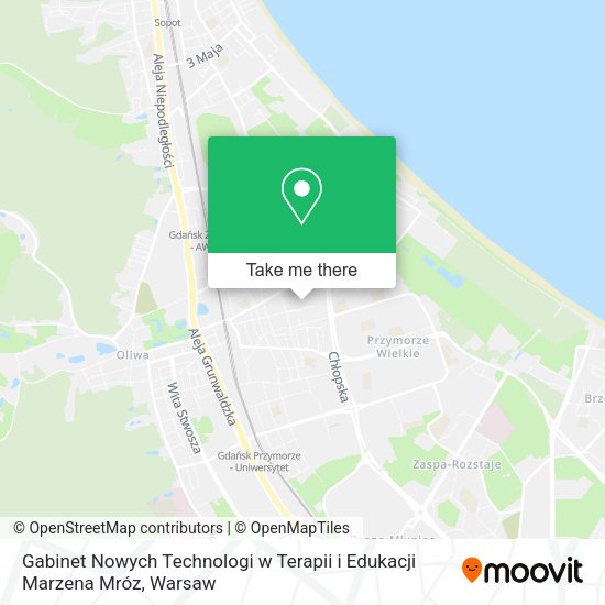 Gabinet Nowych Technologi w Terapii i Edukacji Marzena Mróz map