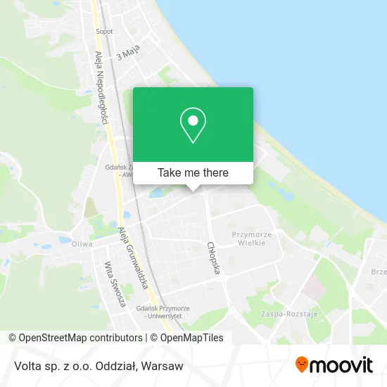 Карта Volta sp. z o.o. Oddział