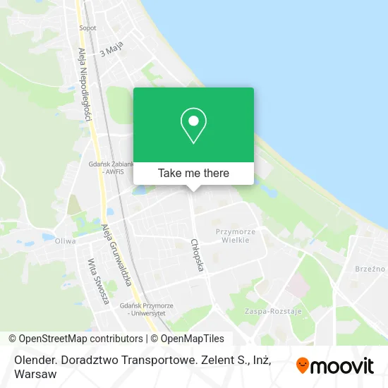 Карта Olender. Doradztwo Transportowe. Zelent S., Inż