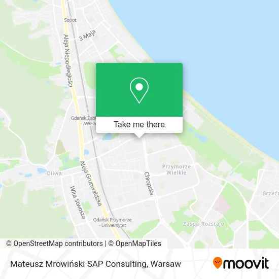Карта Mateusz Mrowiński SAP Consulting