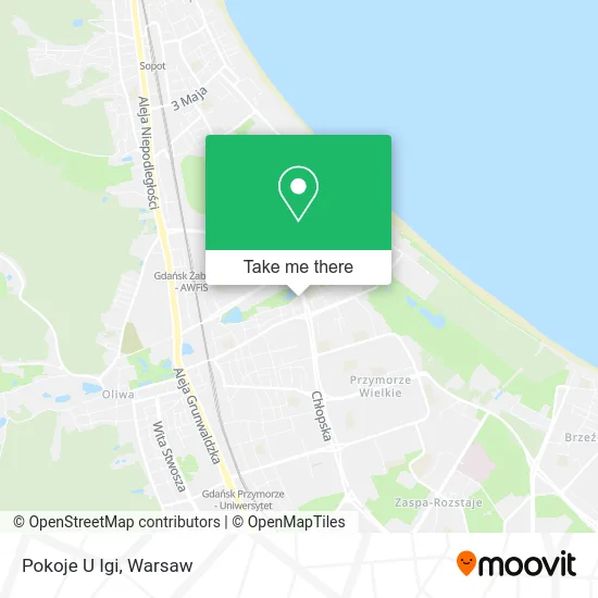 Карта Pokoje U Igi