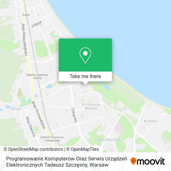 Programowanie Komputerów Oraz Serwis Urządzeń Elektronicznych Tadeusz Szczęsny map