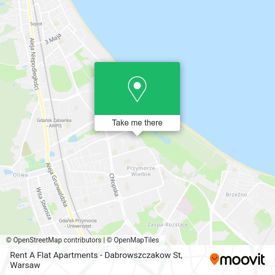 Rent A Flat Apartments - Dabrowszczakow St map