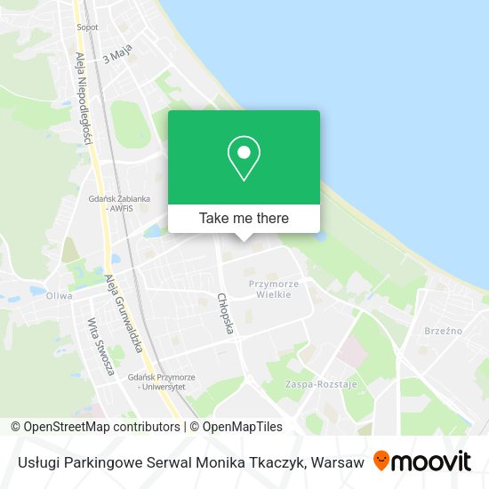 Usługi Parkingowe Serwal Monika Tkaczyk map