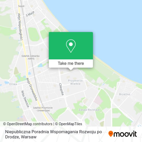 Карта Niepubliczna Poradnia Wspomagania Rozwoju po Drodze