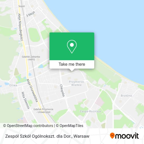 Zespół Szkół Ogólnokszt. dla Dor. map