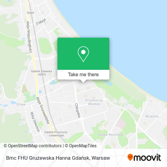 Bmc FHU Grużewska Hanna Gdańsk map